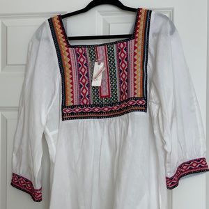 Anthropologie embroidered blouse